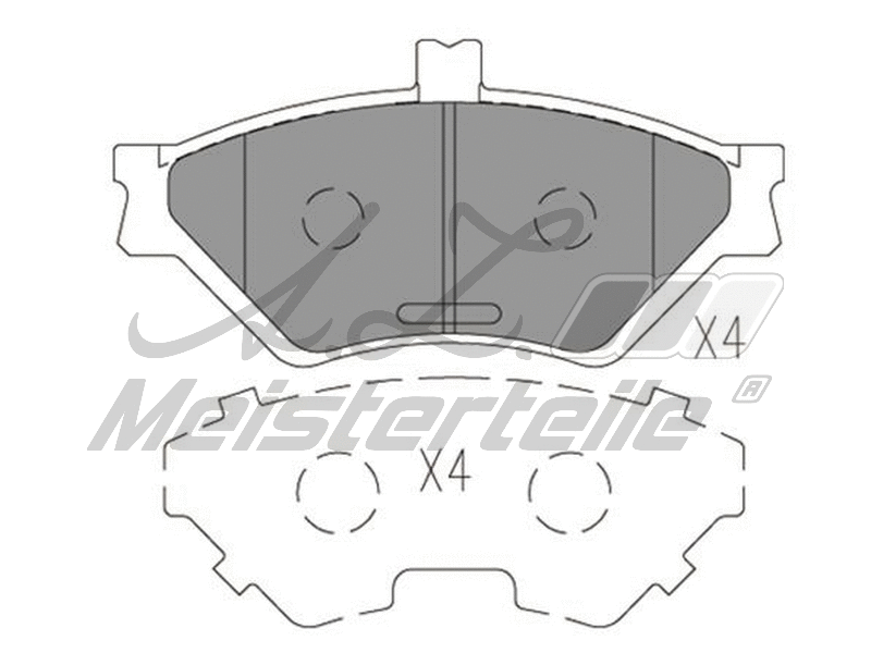 Kit de plaquettes de frein, frein à disque A.Z. Meisterteile AZMT-44-022-2459