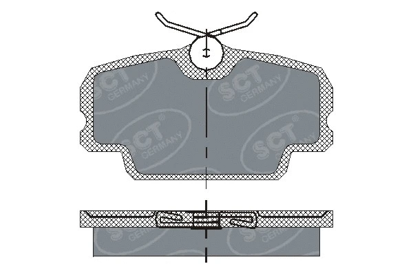 Kit de plaquettes de frein, frein à disque SCT - MANNOL SP 141 PR