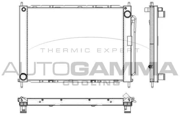 Radiateur, refroidissement du moteur AUTOGAMMA 104017