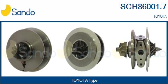 Groupe carter, turbocompresseur SANDO SCH86001.7