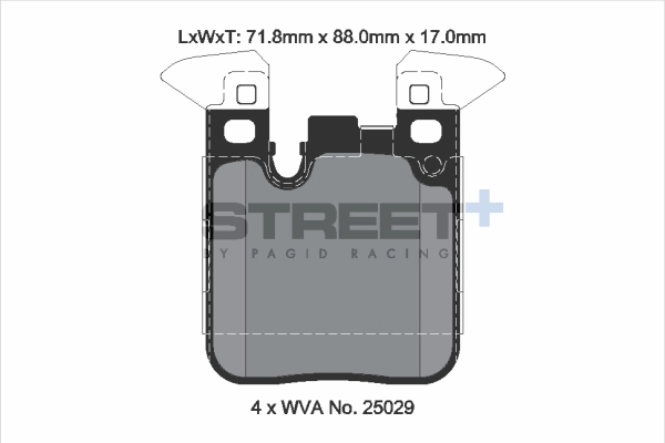 Kit de plaquettes de frein, frein à disque PAGID Racing T8195SP2001