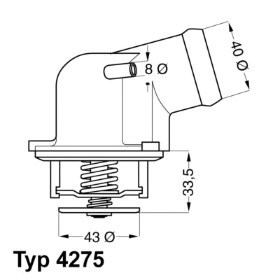 Thermostat, liquide de refroidissement MDR WAL-427587