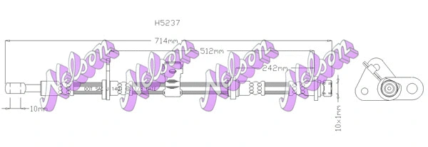 Flexible de frein KAWE H5237