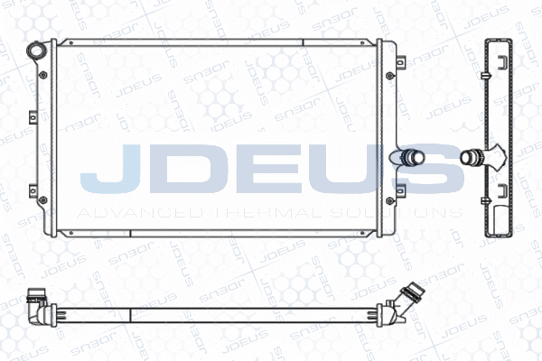 Radiateur, refroidissement du moteur JDEUS M-0010320