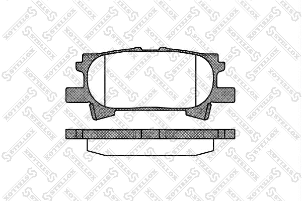 Kit de plaquettes de frein, frein à disque STELLOX 1051 000-SX