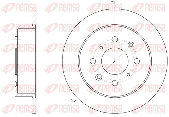 Disque de frein REMSA 6521.00