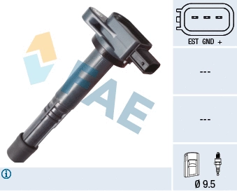 Bobine d'allumage FAE 80348