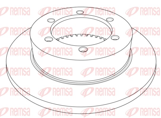 Disque de frein REMSA NCA1214.10