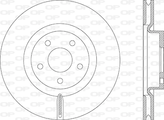 Disque de frein OPEN PARTS BDA2881.20