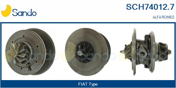 Groupe carter, turbocompresseur SANDO SCH74012.7