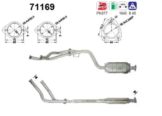 Catalyseur AS 71169