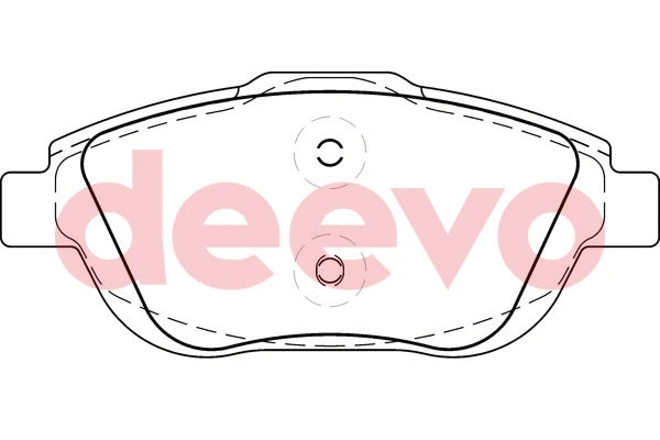 Kit de plaquettes de frein, frein à disque DEEVO BP59260