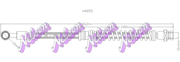 Flexible de frein KAWE H4855