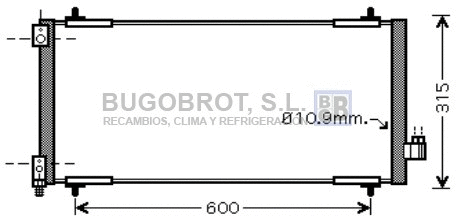 Condenseur, climatisation BUGOBROT 62-PE5301