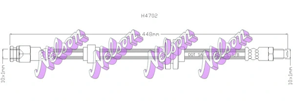 Flexible de frein KAWE H4702