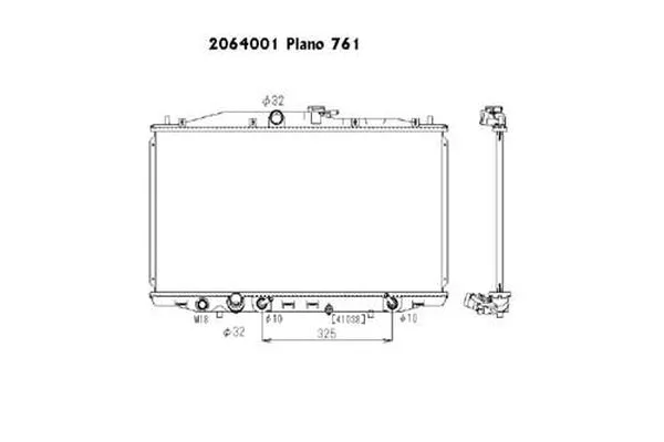 Radiateur, refroidissement du moteur ORDONEZ 2064001