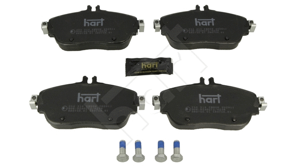 Kit de plaquettes de frein, frein à disque HART 254 214