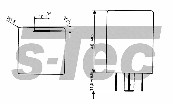 Relais, intervalle d'essuyage S-TEC WES60201002