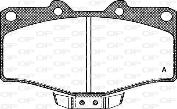 Kit de plaquettes de frein, frein à disque OPEN PARTS BPA0315.14