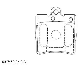 Kit de plaquettes de frein, frein à disque ASIMCO KD7740