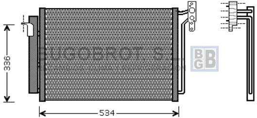 Condenseur, climatisation BUGOBROT 62-BW5281