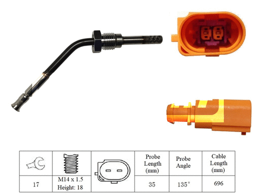 Capteur, température des gaz LEMARK LXT191