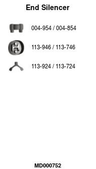 Silencieux arrière FA1 MD000752
