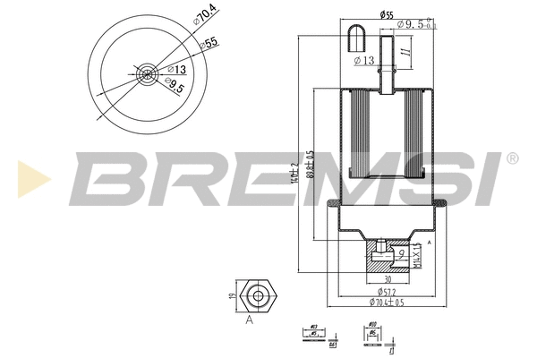 Filtre à carburant BREMSI FE1317