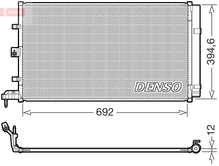 Condenseur, climatisation DENSO DCN10063