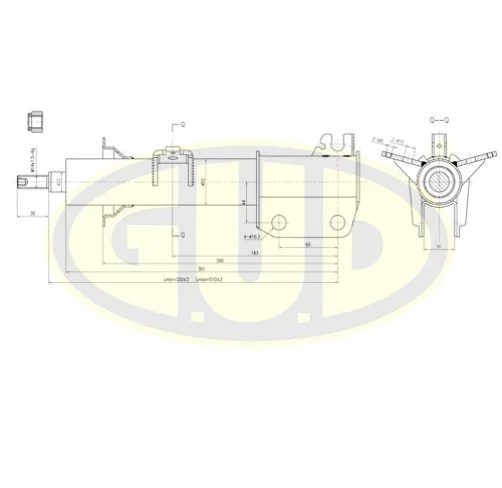 Amortisseur G.U.D. GSA634802