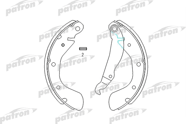 Jeu de mâchoires de frein PATRON PSP335