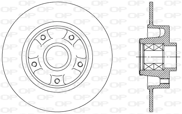 Disque de frein OPEN PARTS BDA2512.30