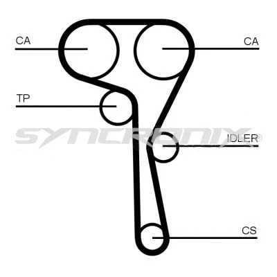 Courroie crantée SYNCRONIX SY1167N