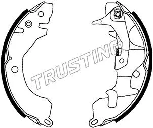 Jeu de mâchoires de frein TRUSTING 064.157Y