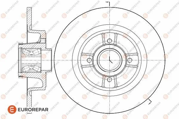 Disque de frein EUROREPAR 1618866380
