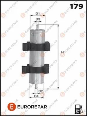 Filtre à carburant EUROREPAR 1611658280