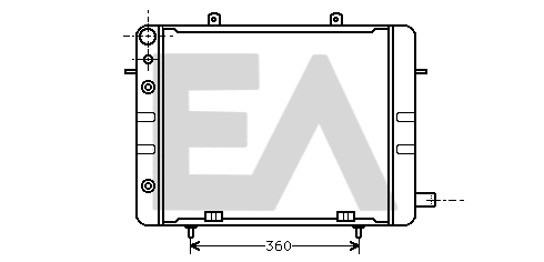 Radiateur, refroidissement du moteur EACLIMA 31R54032