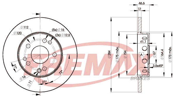 Disque de frein FREMAX BD-7210