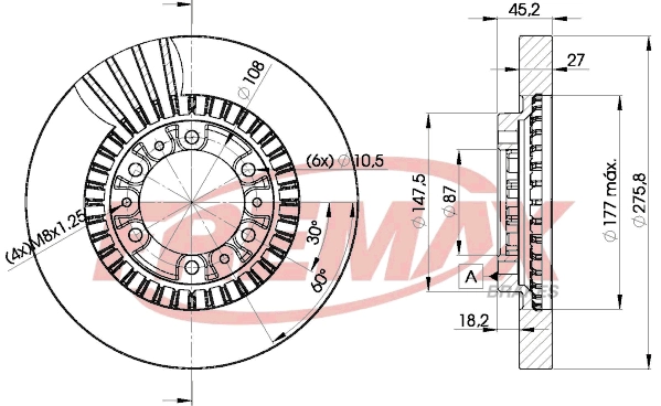 Disque de frein FREMAX BD-7041