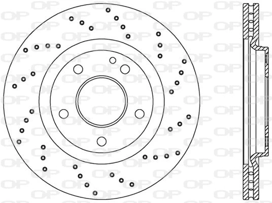 Disque de frein OPEN PARTS BDRS2054.25