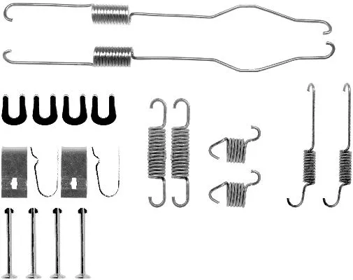 Kit d'accessoires, mâchoire de frein MINTEX MBA694