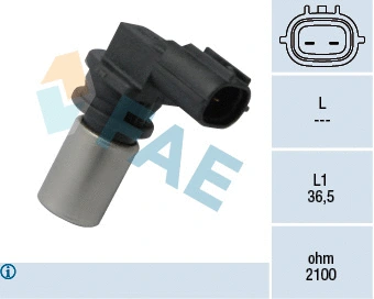 Capteur d'angle, vilebrequin FAE 79316