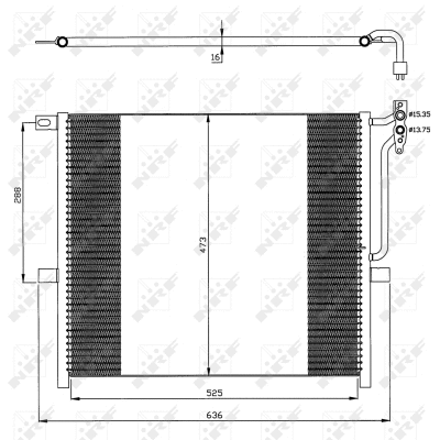 Condenseur, climatisation NRF 35468