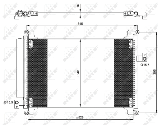 Condenseur, climatisation NRF 35941
