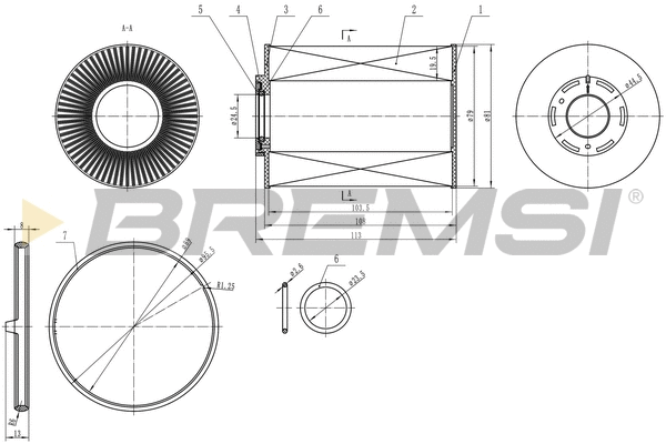 Filtre à carburant BREMSI FE0344