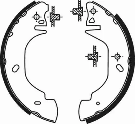 Jeu de mâchoires de frein ABE C0G023ABE