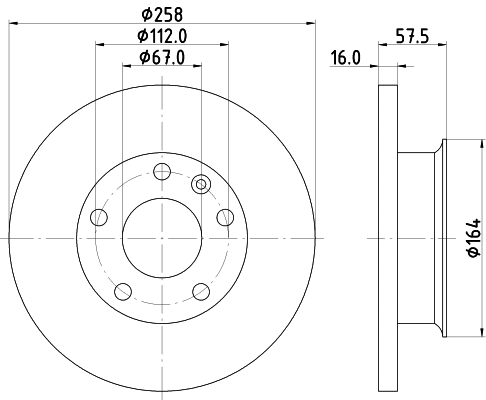 Disque de frein MINTEX MDC413
