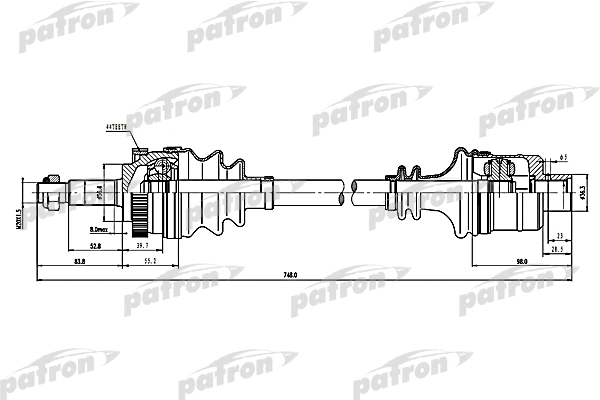 Arbre de transmission PATRON PDS1595