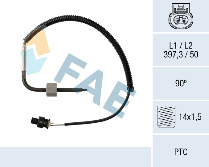 Capteur, température des gaz FAE 68012