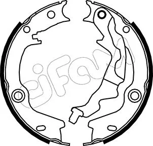 Jeu de mâchoires de frein, frein de stationnement CIFAM 153-187